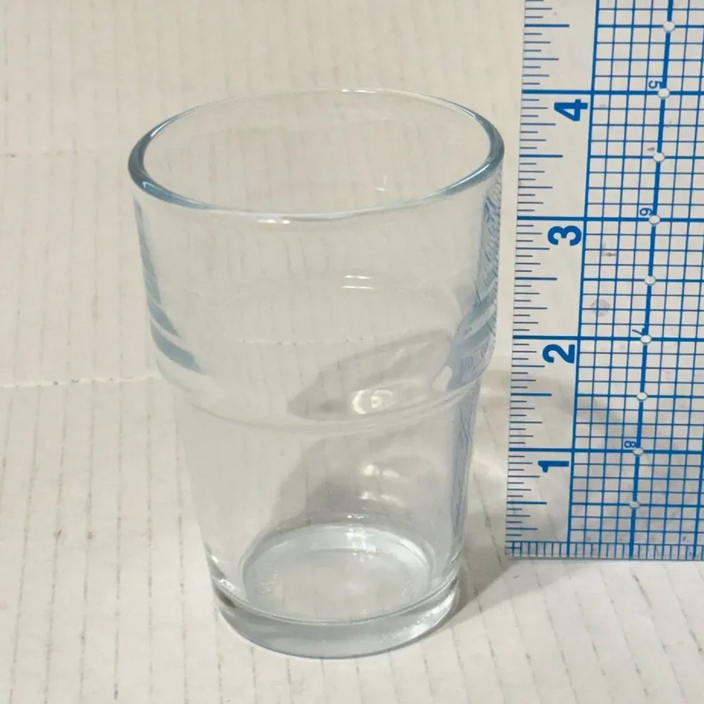 NIB IKEA REKO Set of 6 Stackable Clear 6 oz. Drinking Juice Glasses